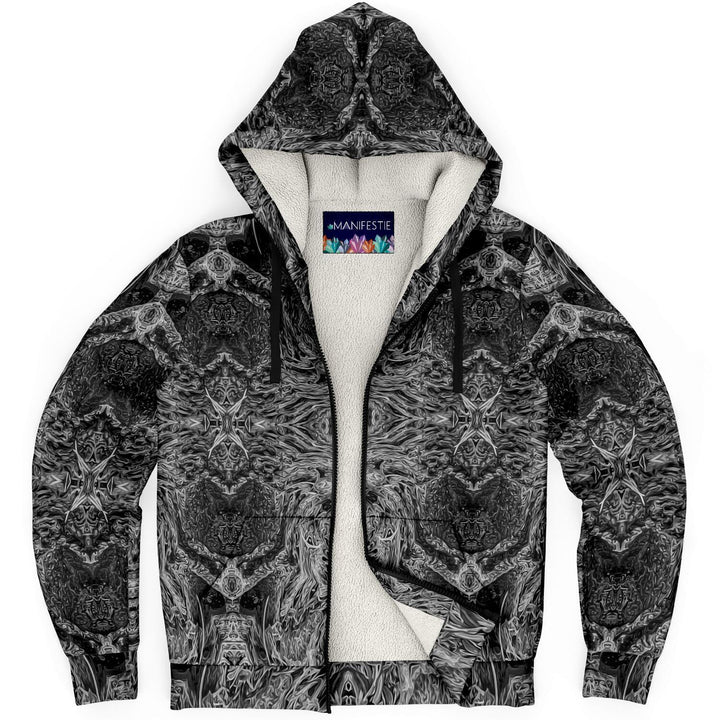 Shadow Premium Sherpa Lined Zip Hoodie - Manifestie