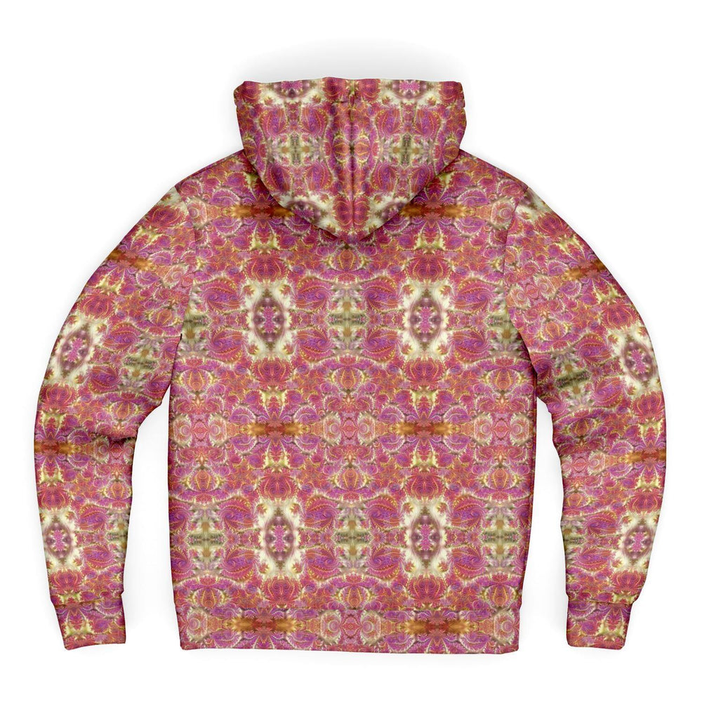 Fractal Rose Gold Premium Sherpa Lined Zip Hoodie - Manifestie