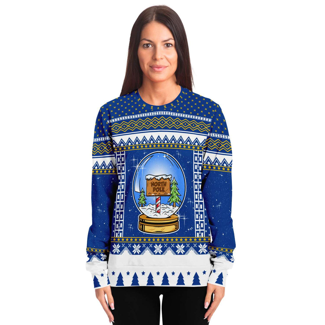 Snow Globe Sweatshirt | Unisex Ugly Christmas Sweater, Xmas Sweater, Holiday Sweater, Festive Sweater, Funny Sweater, Funny Party Shirt