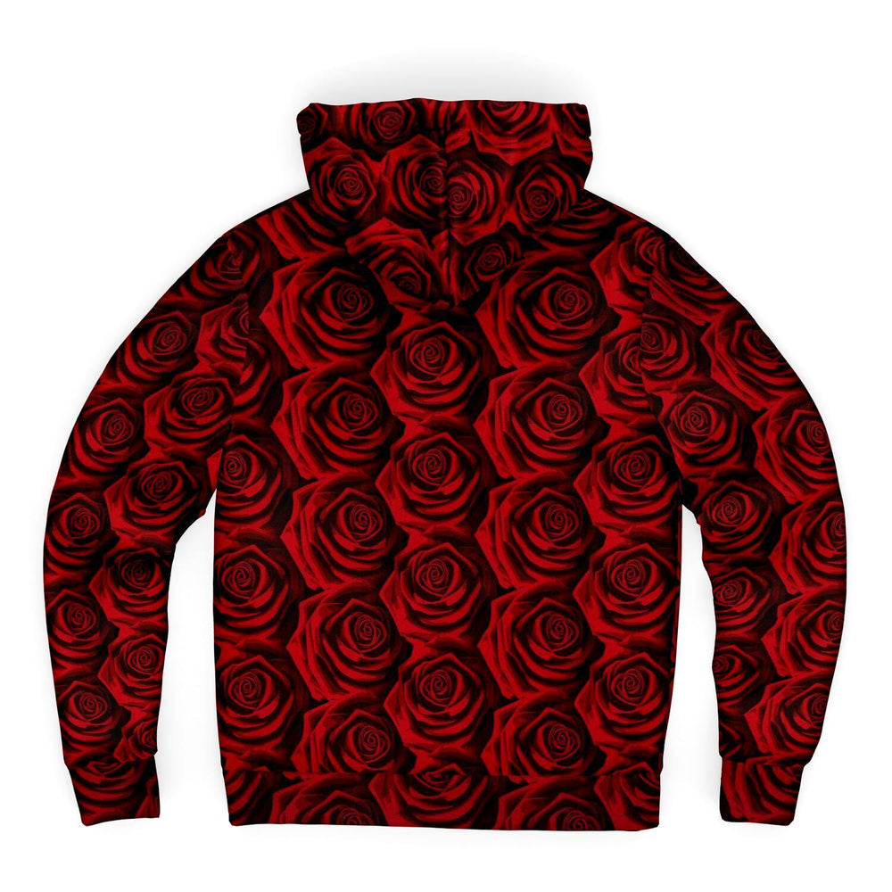 Moody Roses Premium Sherpa Lined Zip Hoodie - Manifestie