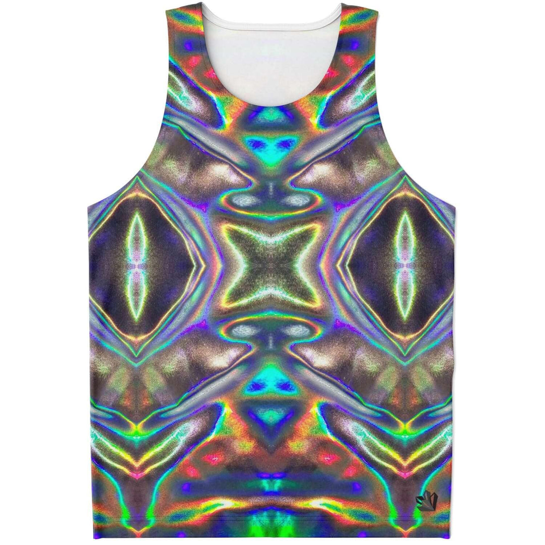 Mens Holographic Print Tank Top - Manifestie