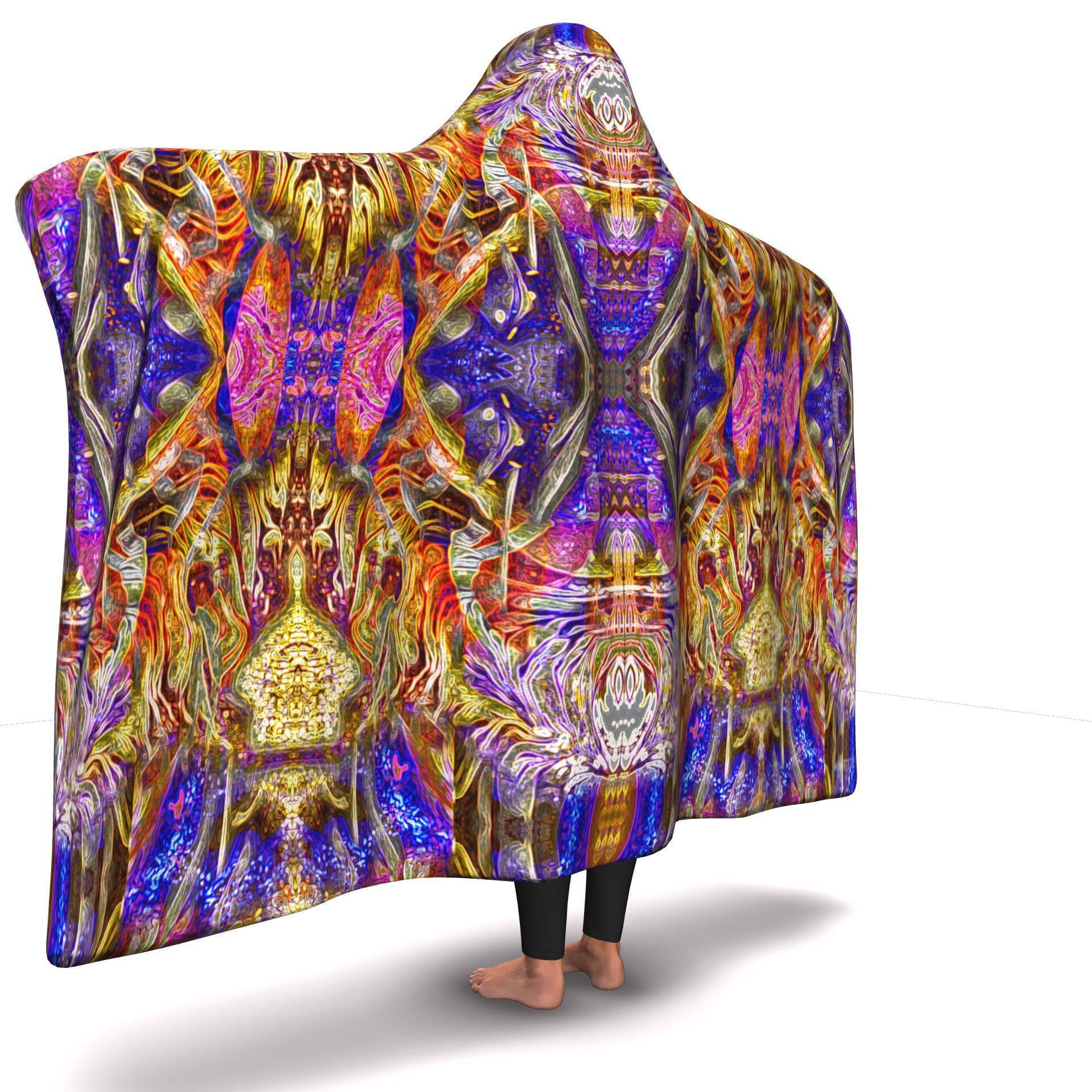 NIRVANA BLISS Hooded Blanket with Wrist Straps| Plush, Premium Sherpa | Kids, Adult - Manifestie
