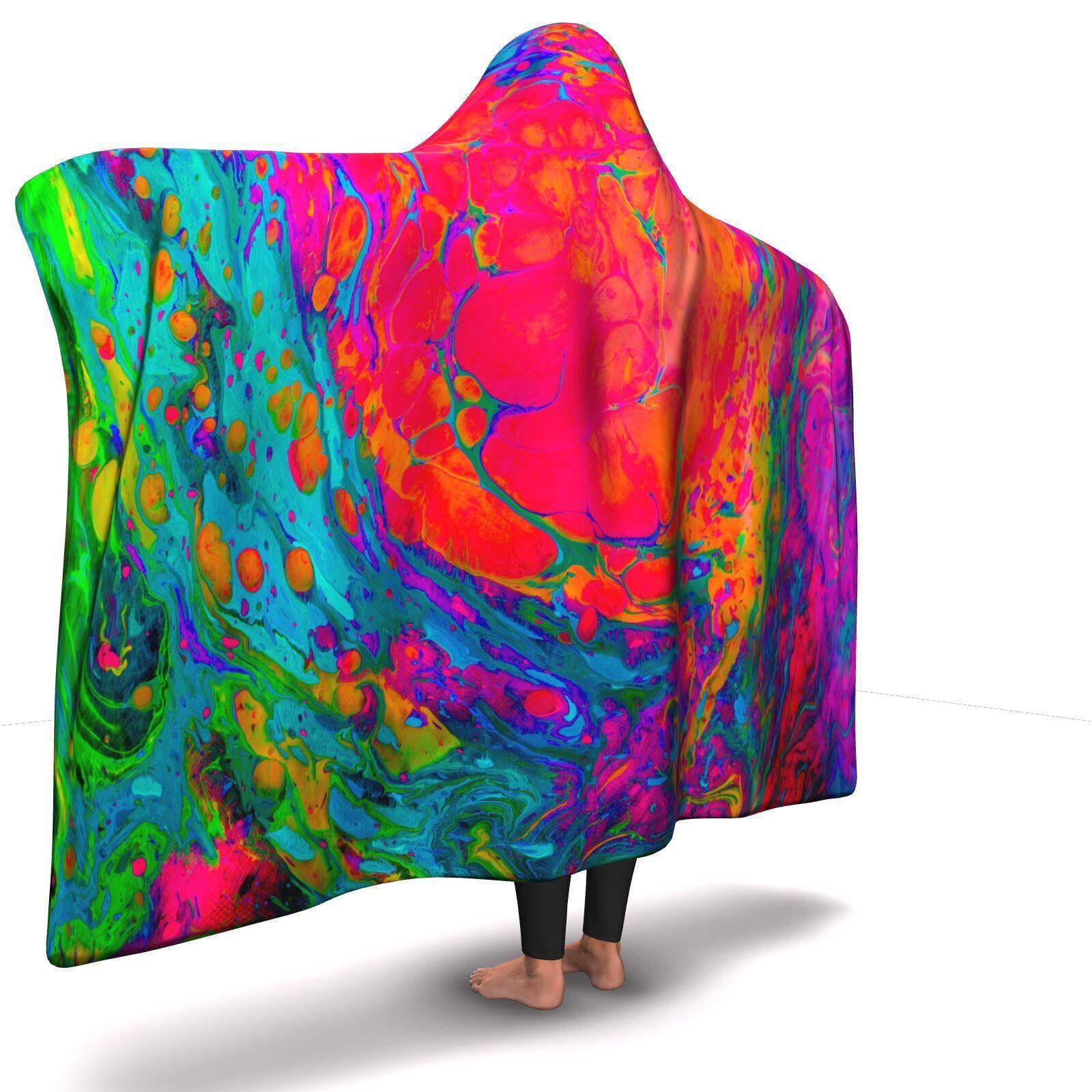 ACID WASH PREMIUM HOODED BLANKET with WRIST STRAPS - Manifestie
