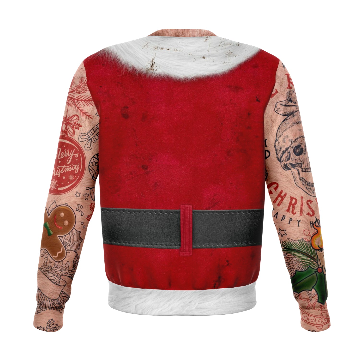 Sleeveless Bad Santa Sweatshirt | Unisex Ugly Christmas Sweater, Xmas Sweater, Holiday Sweater, Festive Sweater, Funny Sweater, Funny Party Shirt