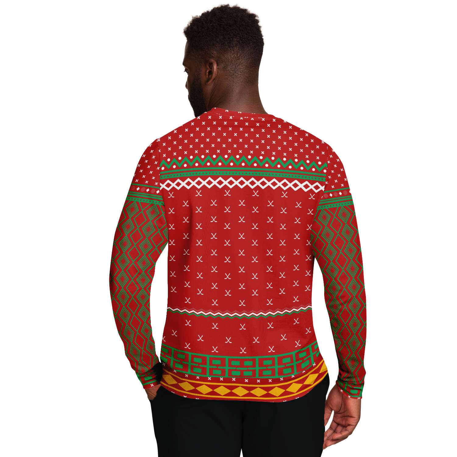 Happy Hockey Days Sweatshirt | Unisex Ugly Christmas Sweater, Xmas Sweater, Holiday Sweater, Festive Sweater, Funny Sweater, Funny Party Shirt