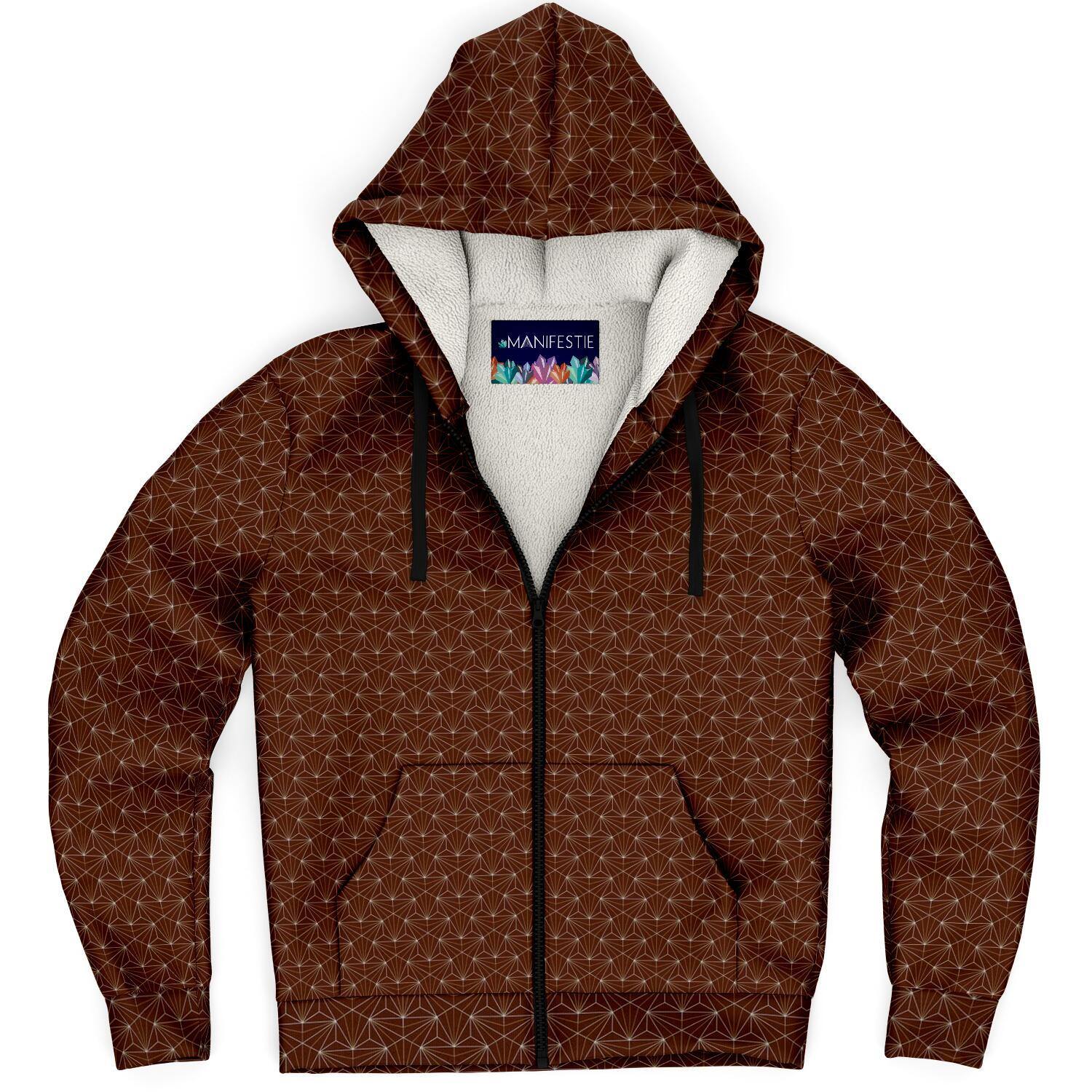 Jasper Sacred Connections Premium Sherpa Lined Zip Hoodie - Manifestie