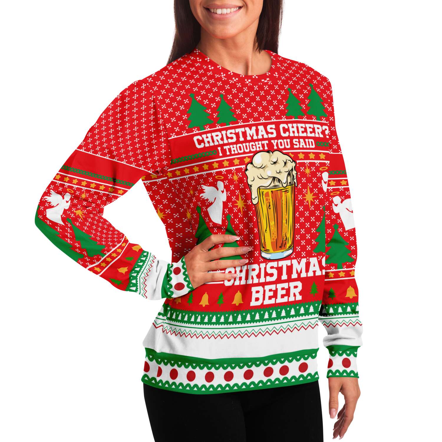 Christmas Beer Sweatshirt | Unisex Ugly Christmas Sweater, Xmas Sweater, Holiday Sweater, Festive Sweater, Funny Sweater, Funny Party Shirt
