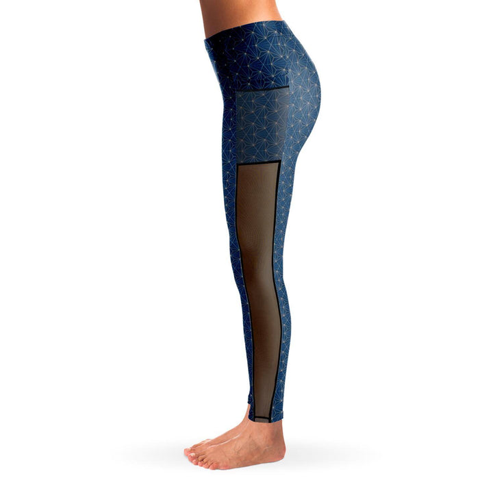 TOPAZ SACRED CONNECTIONS PREMIUM MESH POCKET YOGA LEGGINGS - Manifestie
