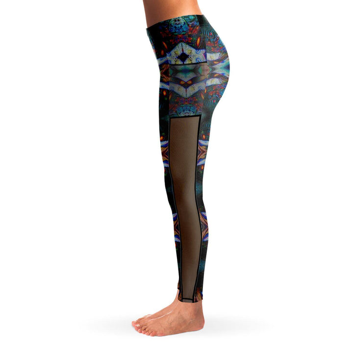 THIRD EYE PREMIUM MESH POCKET YOGA LEGGINGS - Manifestie