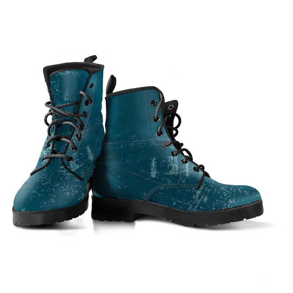 Dark Teal Vegan Leather Boots - Manifestie