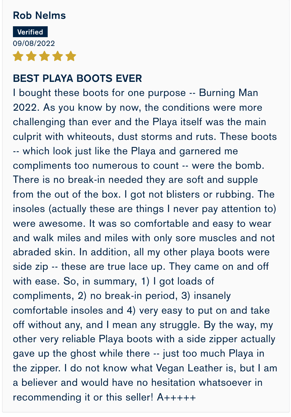 Black Rock Desert Memory Foam Boots | All Season Lace Up Boot | Comfortable Burning Man Boots