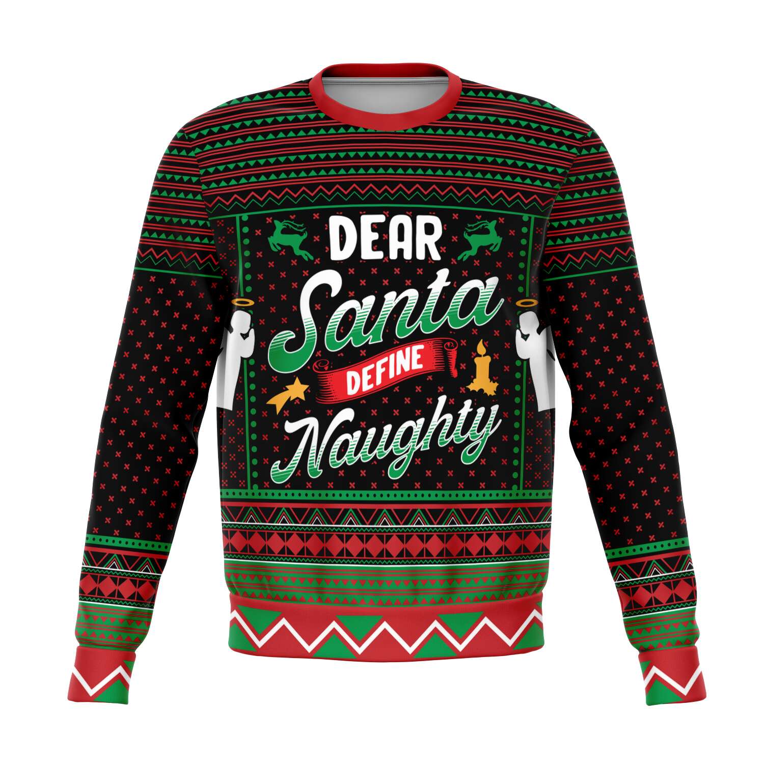 Define Naughty Sweatshirt | Unisex Ugly Christmas Sweater, Xmas Sweater, Holiday Sweater, Festive Sweater, Funny Sweater, Funny Party Shirt