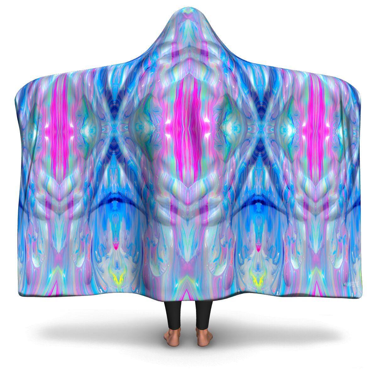 CANDY FLIP PREMIUM HOODED BLANKET WITH WRIST STRAPS | Plush, Premium Sherpa | Kids, Adult - Manifestie