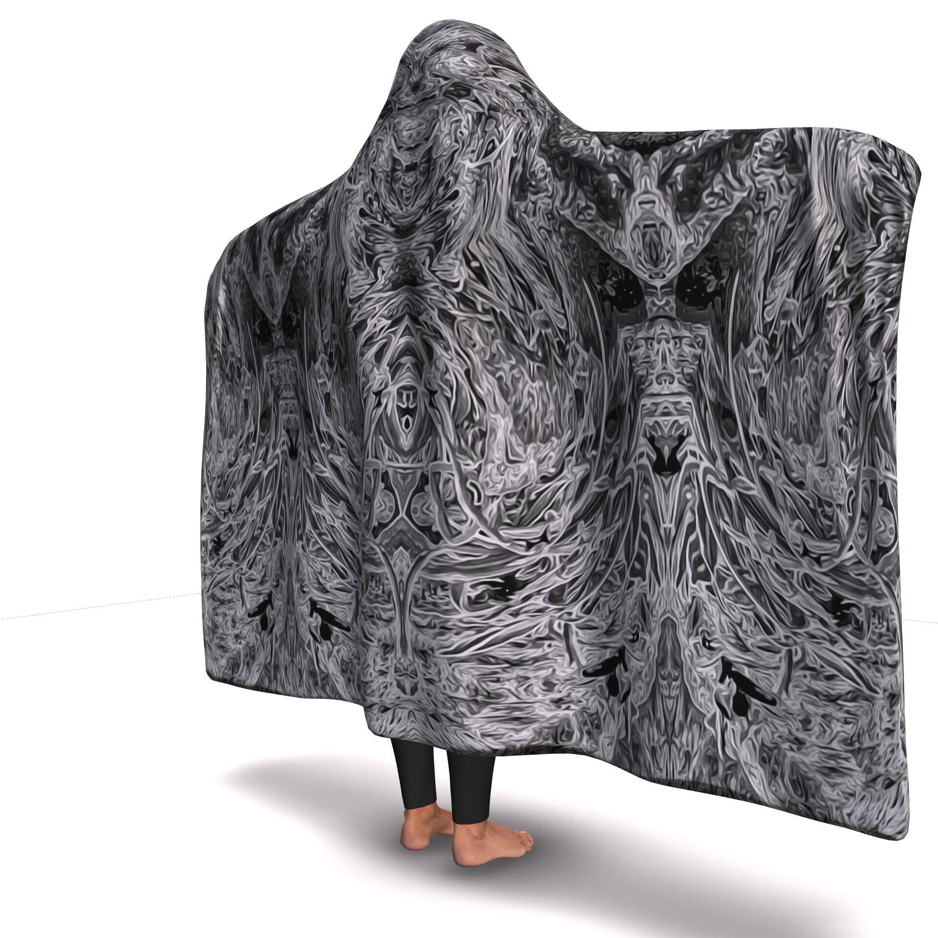 SHADOW HOODED BLANKET | Plush, Premium Sherpa | Kids, Adult - Manifestie