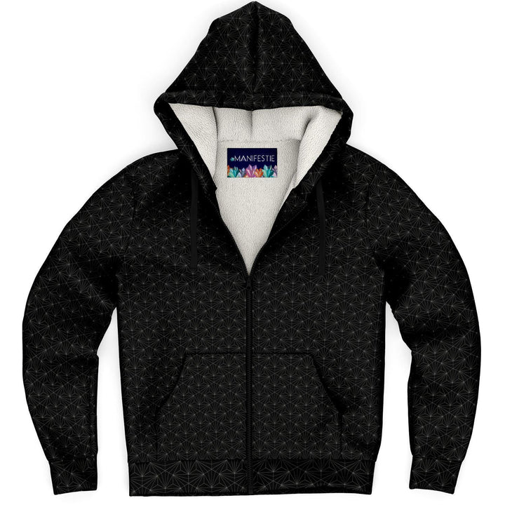 Onyx Sacred Connections Premium Sherpa Lined Zip Hoodie - Manifestie