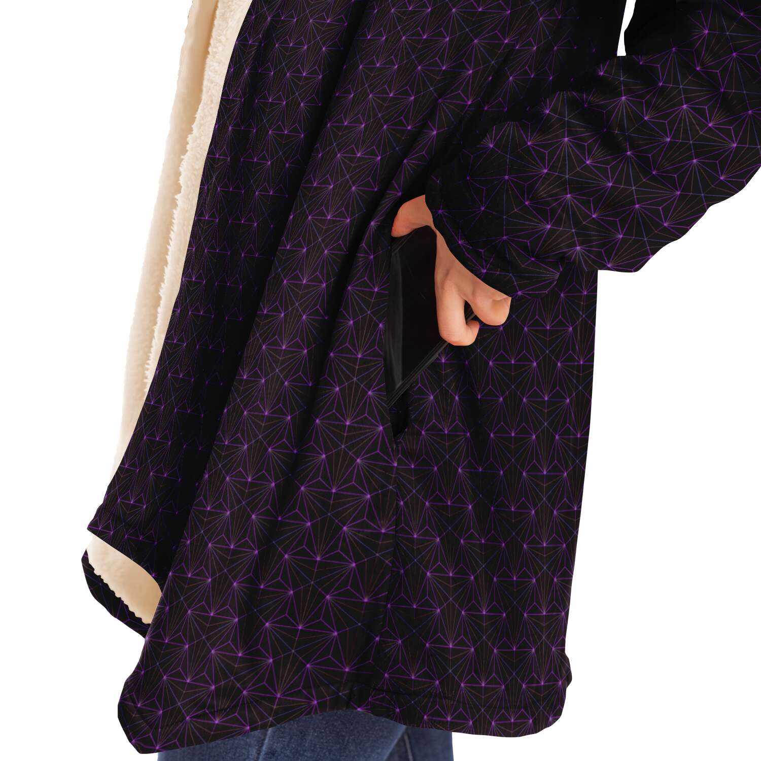Amethyst Sacred Connections Premium Sherpa Cloak