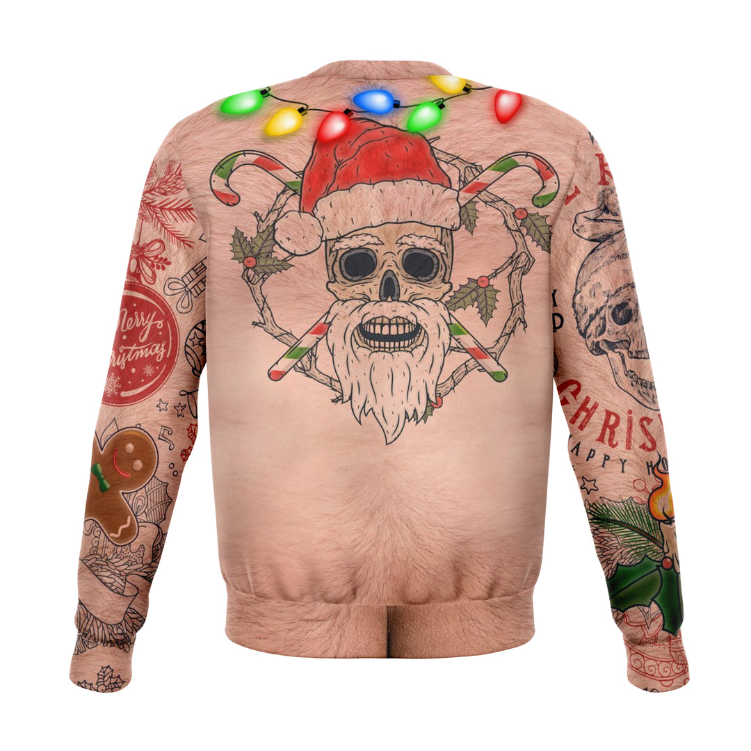 Tacky Ornaments Tattoo Sweatshirt | Unisex Ugly Christmas Sweater, Xmas Sweater, Holiday Sweater, Festive Sweater, Funny Sweater, Funny Party Shirt
