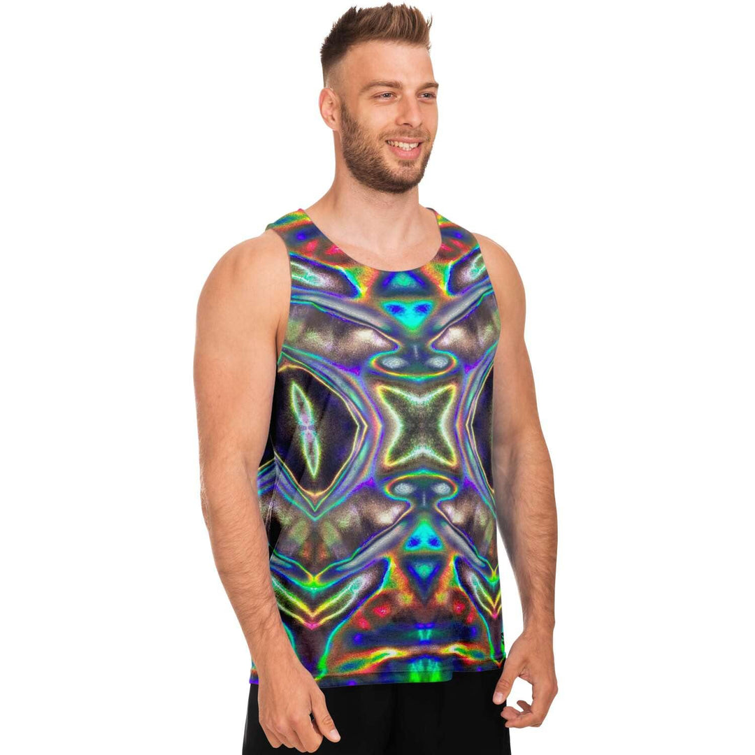 Mens Holographic Print Tank Top - Manifestie