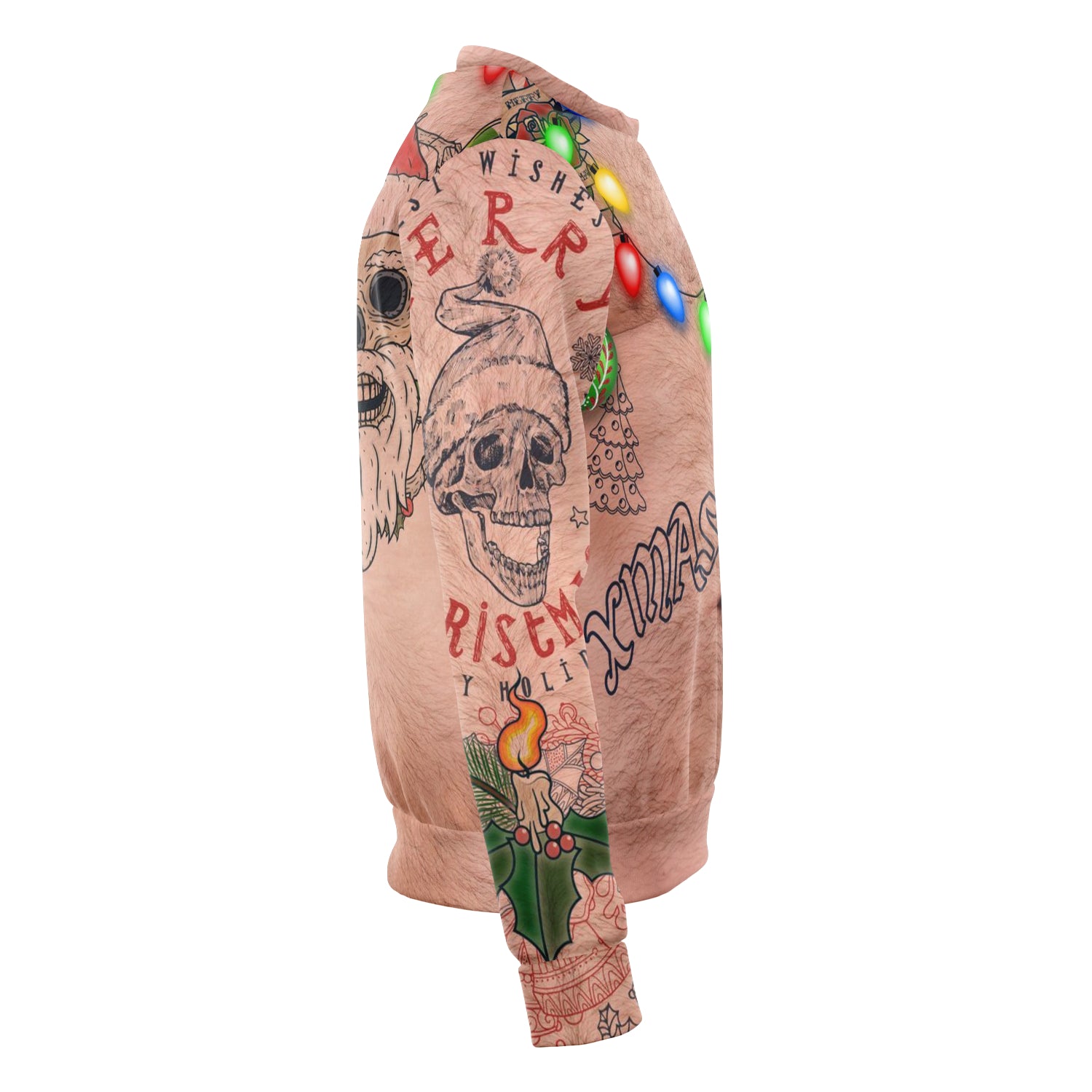 Tacky Ornaments Tattoo Sweatshirt | Unisex Ugly Christmas Sweater, Xmas Sweater, Holiday Sweater, Festive Sweater, Funny Sweater, Funny Party Shirt