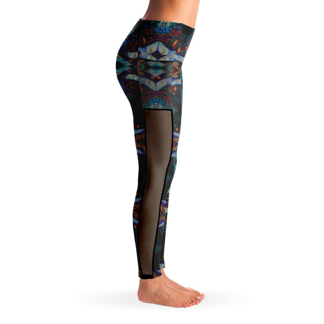 THIRD EYE PREMIUM MESH POCKET YOGA LEGGINGS - Manifestie