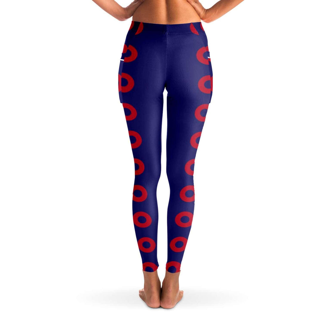 Fishman Donuts and Heart Premium Mesh Pocket Yoga Leggings | Phish Band | Black Trim - Manifestie