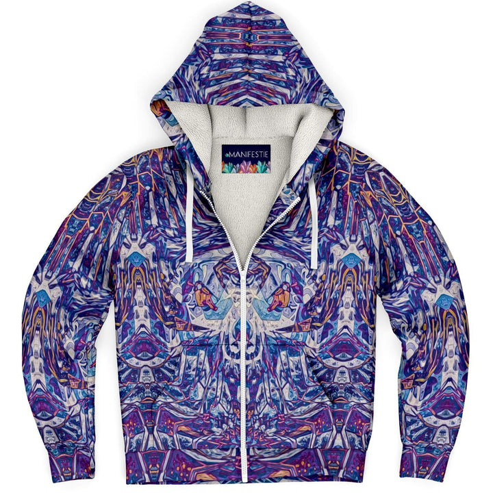 Spider Queen Premium Sherpa Lined Zip Hoodie - Manifestie