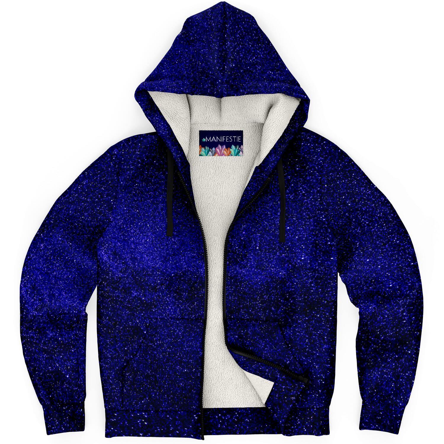 Galaxy Premium Sherpa Lined Zip Hoodie - Manifestie