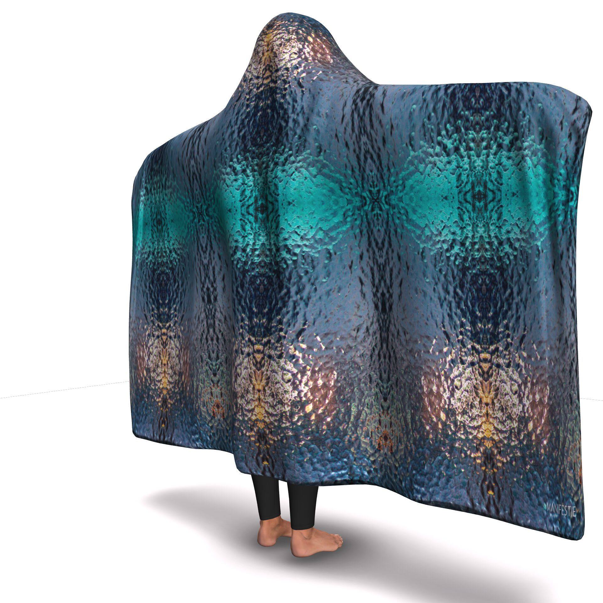 MICRODROP PREMIUM HOODED BLANKET WITH WRIST STRAPS | Plush, Premium Sherpa | Kids, Adult - Manifestie