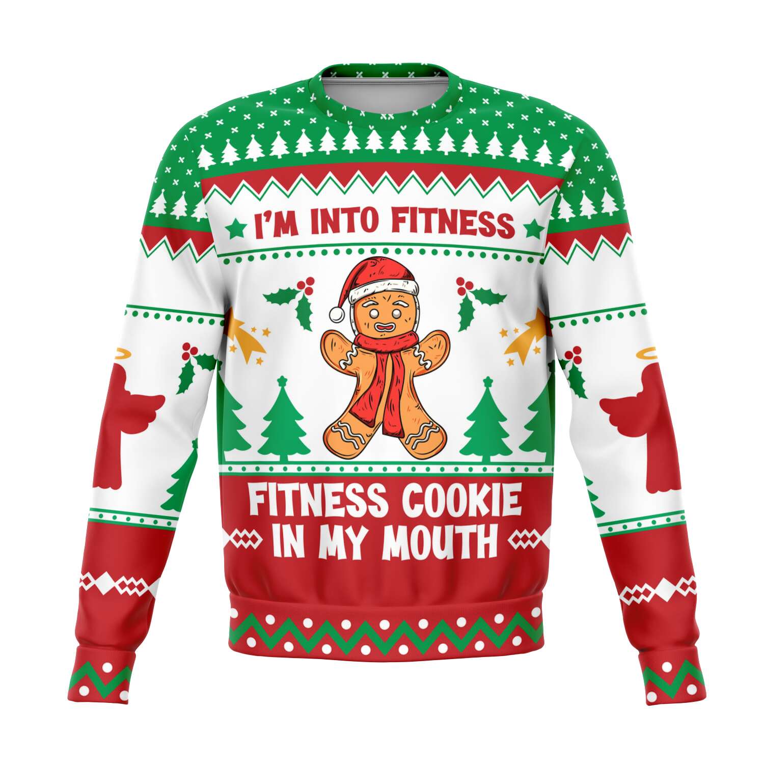 Fitness Sweatshirt | Unisex Ugly Christmas Sweater, Xmas Sweater, Holiday Sweater, Festive Sweater, Funny Sweater, Funny Party Shirt