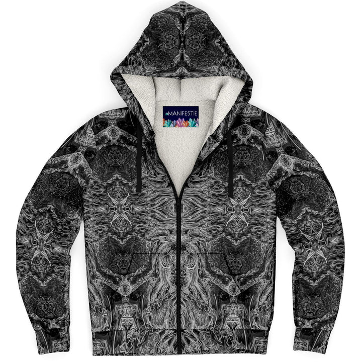 Shadow Premium Sherpa Lined Zip Hoodie - Manifestie