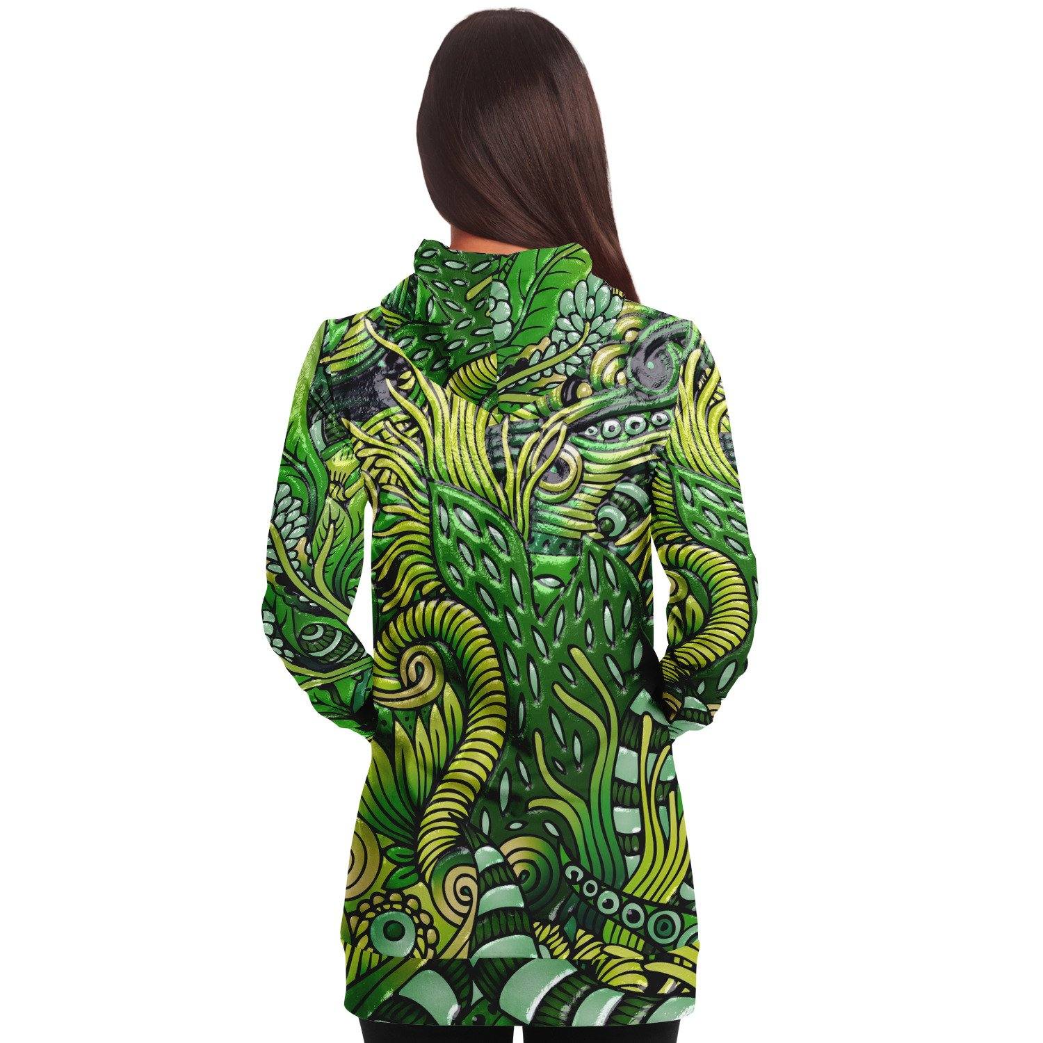 Petrichor Premium Womens Hoodie Dress  |  Longline Hoodie Sweatshirt - Manifestie