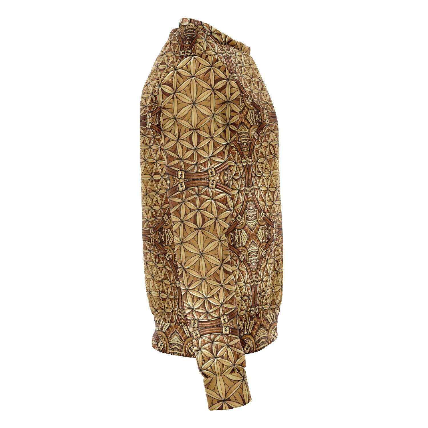 GOLD FLOWER OF LIFE unisex PREMIUM SWEATSHIRT - Manifestie