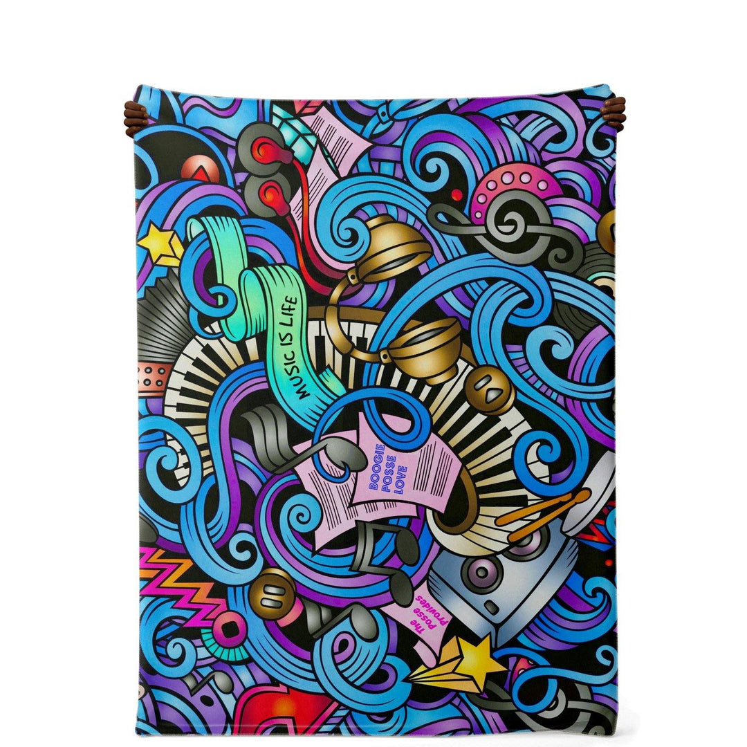Boogie Posse Premium Microfleece Blanket - Manifestie