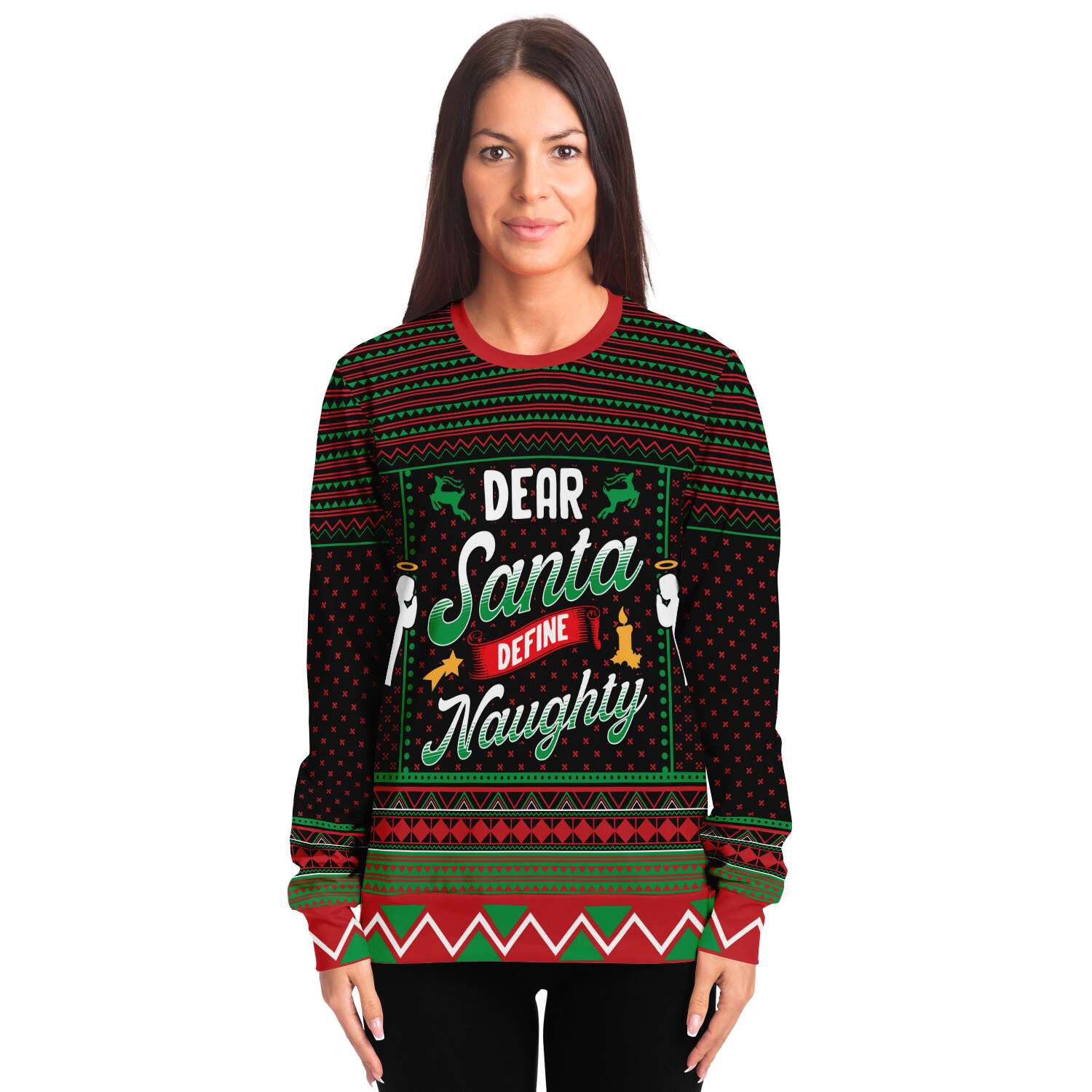 Define Naughty Sweatshirt | Unisex Ugly Christmas Sweater, Xmas Sweater, Holiday Sweater, Festive Sweater, Funny Sweater, Funny Party Shirt
