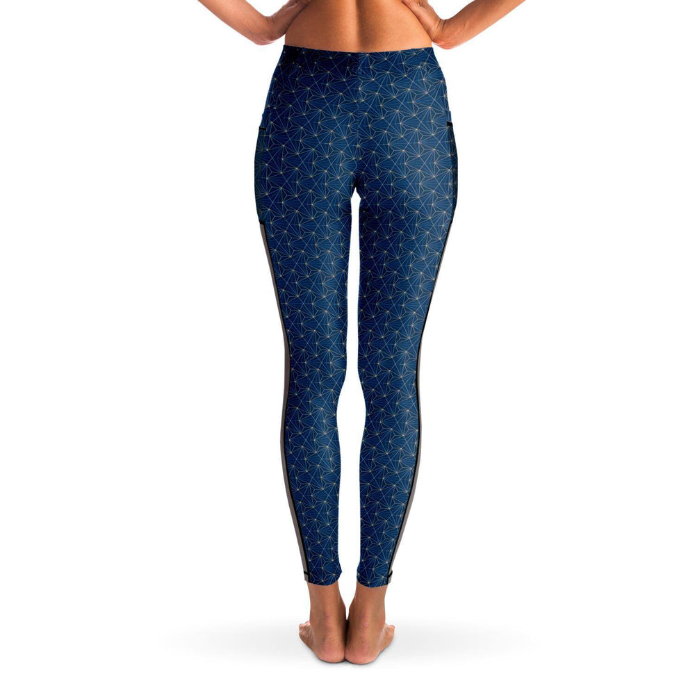 TOPAZ SACRED CONNECTIONS PREMIUM MESH POCKET YOGA LEGGINGS - Manifestie