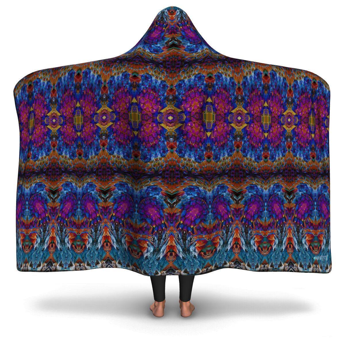 LUCID DREAMS PREMIUM HOODED BLANKET with WRIST STRAPS | Plush, Premium Sherpa | Kids, Adult - Manifestie