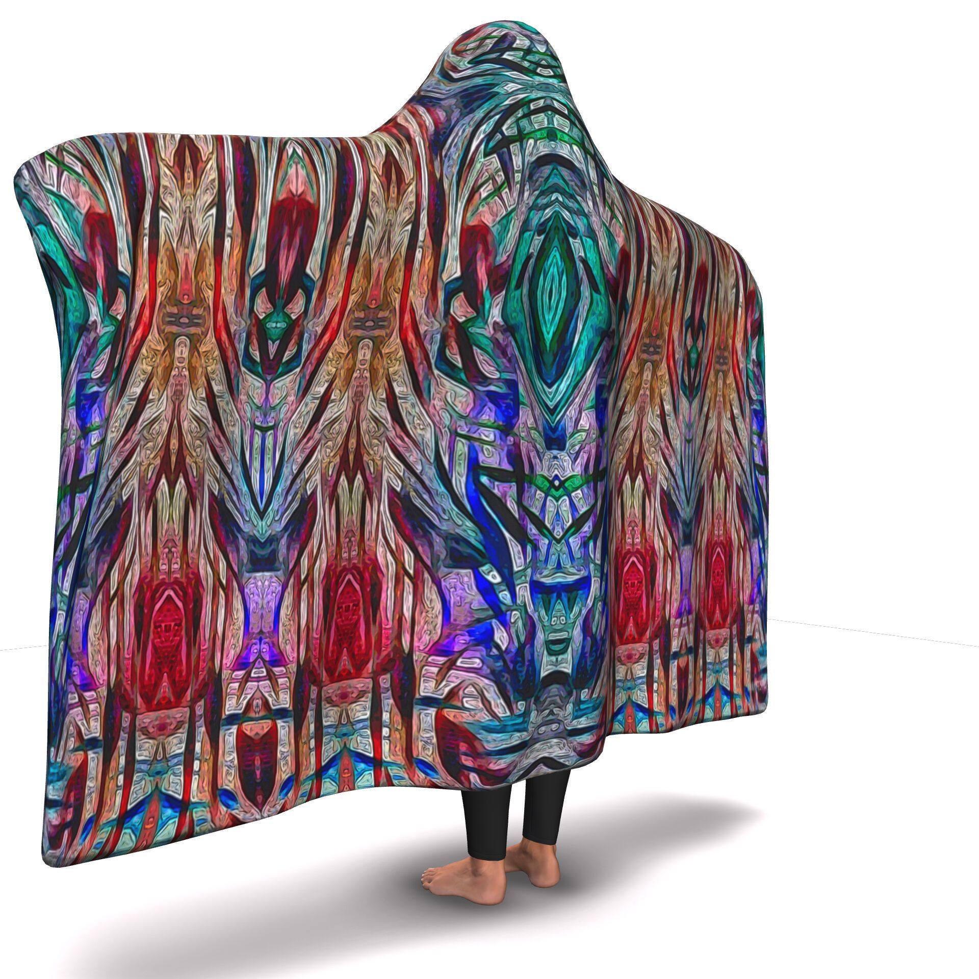 SACRAL BREATH PREMIUM HOODED BLANKET with WRIST STRAPS | Plush, Premium Sherpa | Kids, Adult - Manifestie
