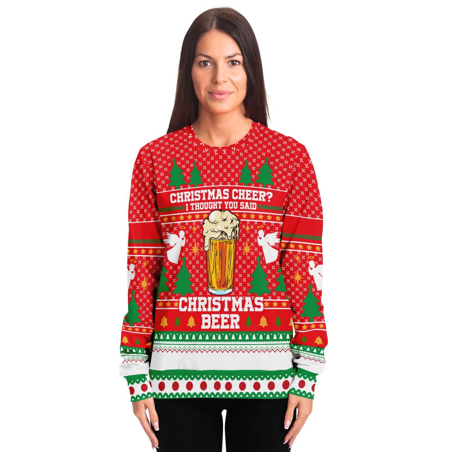 Christmas Beer Sweatshirt | Unisex Ugly Christmas Sweater, Xmas Sweater, Holiday Sweater, Festive Sweater, Funny Sweater, Funny Party Shirt