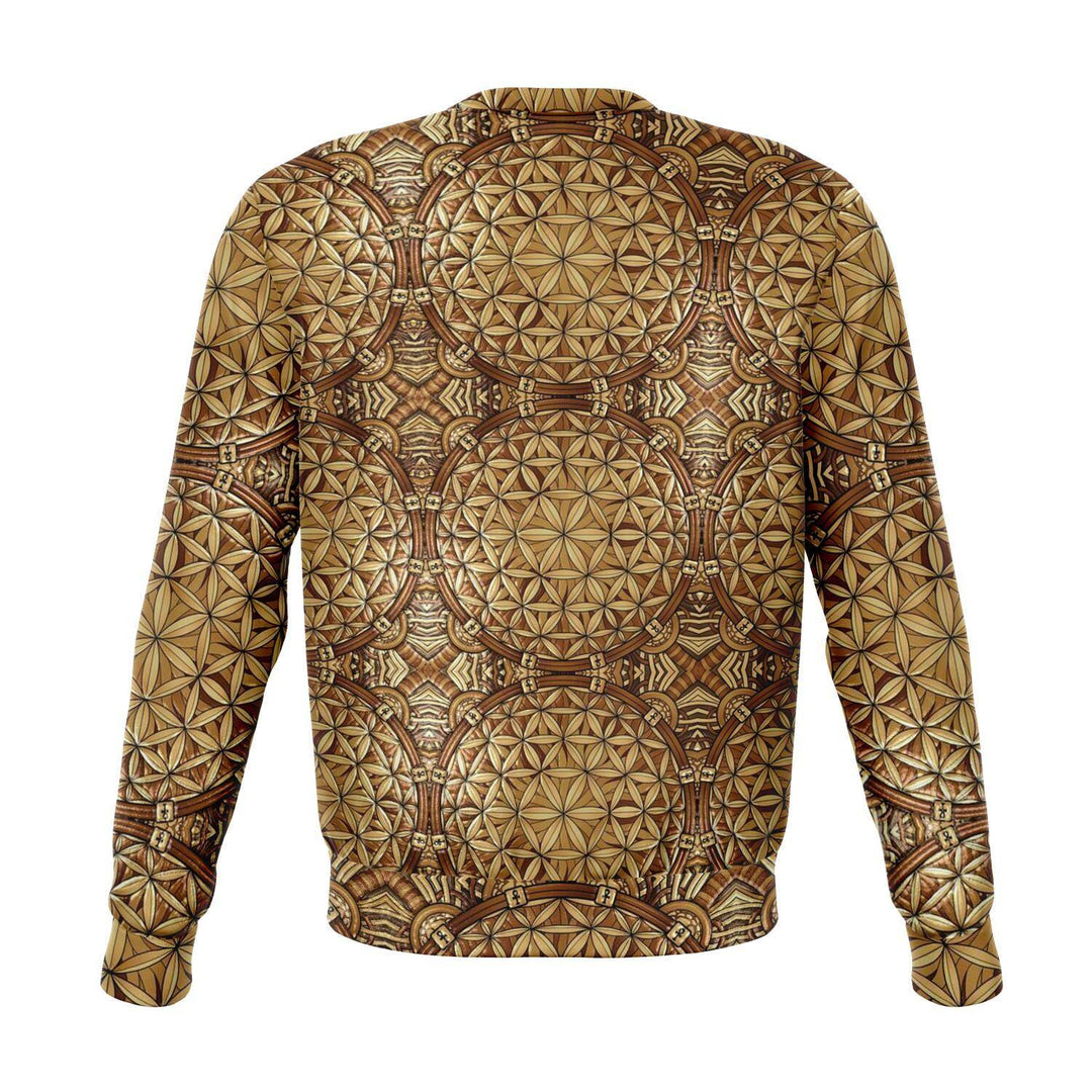 GOLD FLOWER OF LIFE unisex PREMIUM SWEATSHIRT - Manifestie