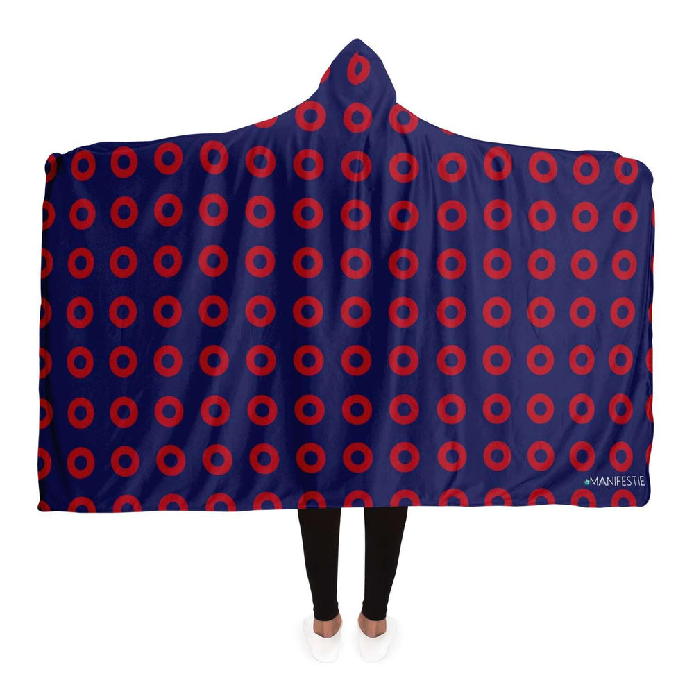 Fishman Donuts Phish PREMIUM HOODED BLANKET with WRIST STRAPS | Phish Band - Manifestie