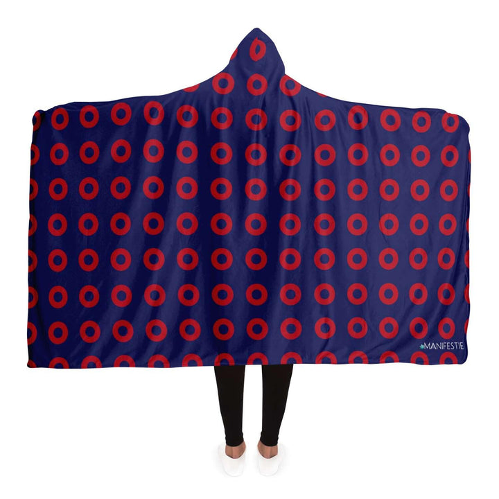 Fishman Donuts Phish PREMIUM HOODED BLANKET with WRIST STRAPS | Phish Band - Manifestie