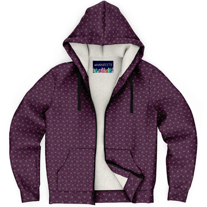 Ruby Sacred Connections Premium Sherpa Lined Zip Hoodie - Manifestie