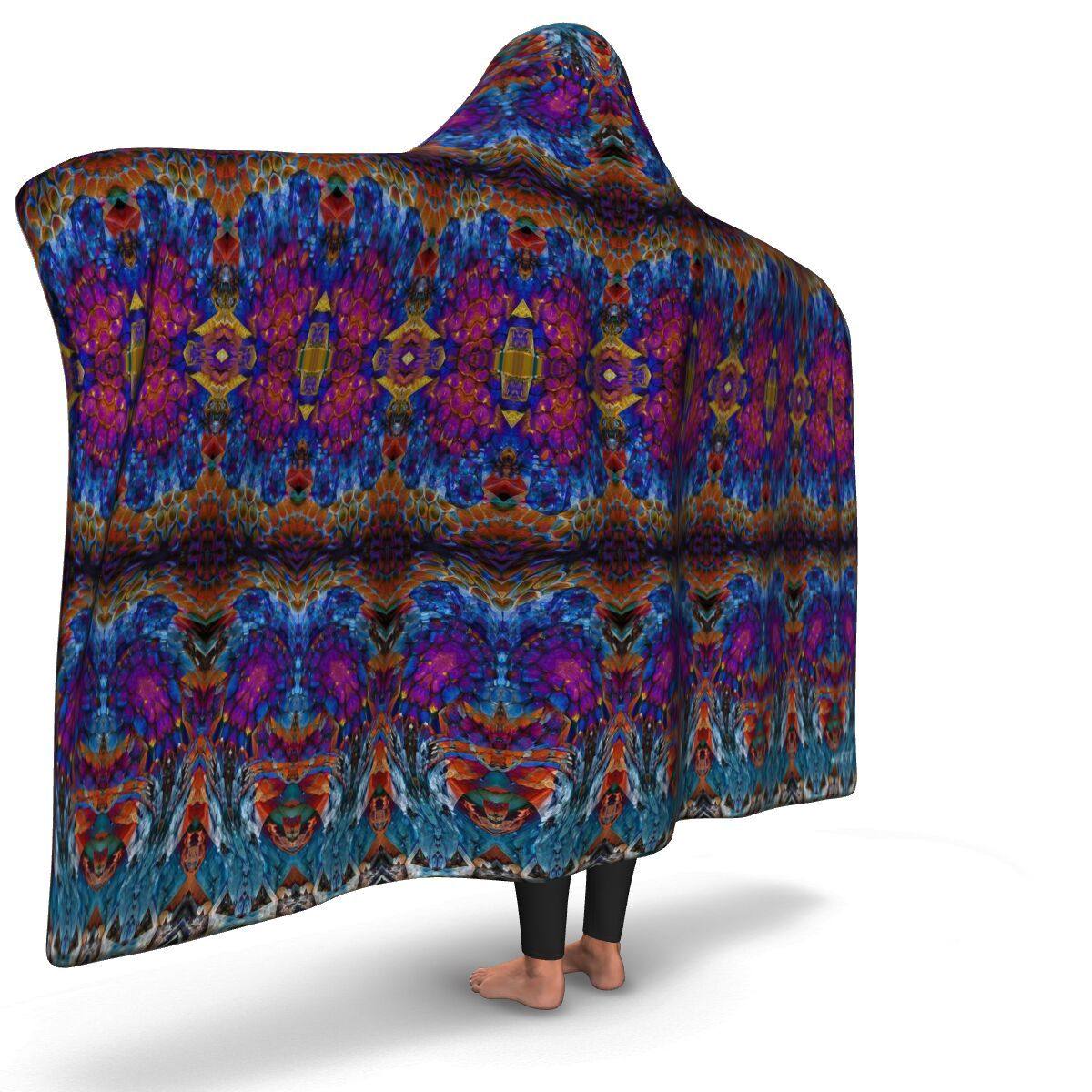 LUCID DREAMS PREMIUM HOODED BLANKET with WRIST STRAPS | Plush, Premium Sherpa | Kids, Adult - Manifestie