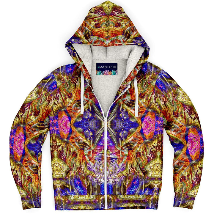 Nirvana Bliss Premium Sherpa Lined Zip Hoodie - Manifestie