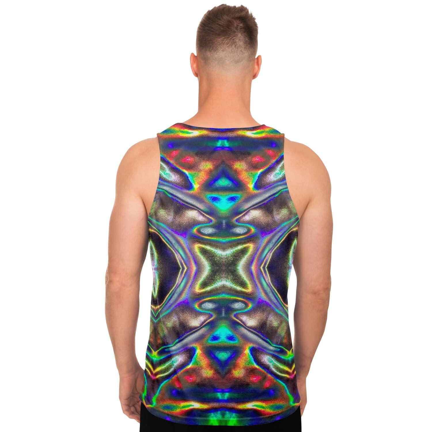 Mens Holographic Print Tank Top - Manifestie