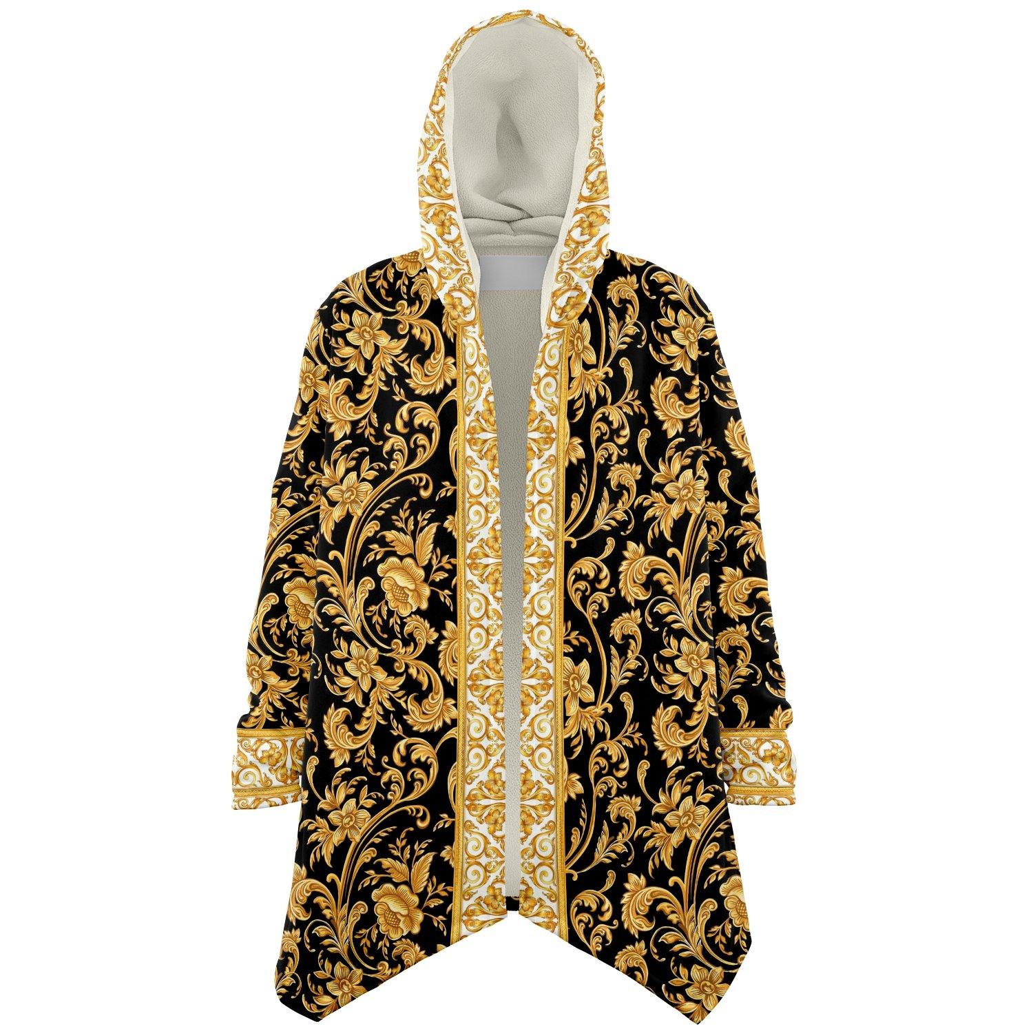 Gold Barock Skull Premium Sherpa Cloak - Manifestie