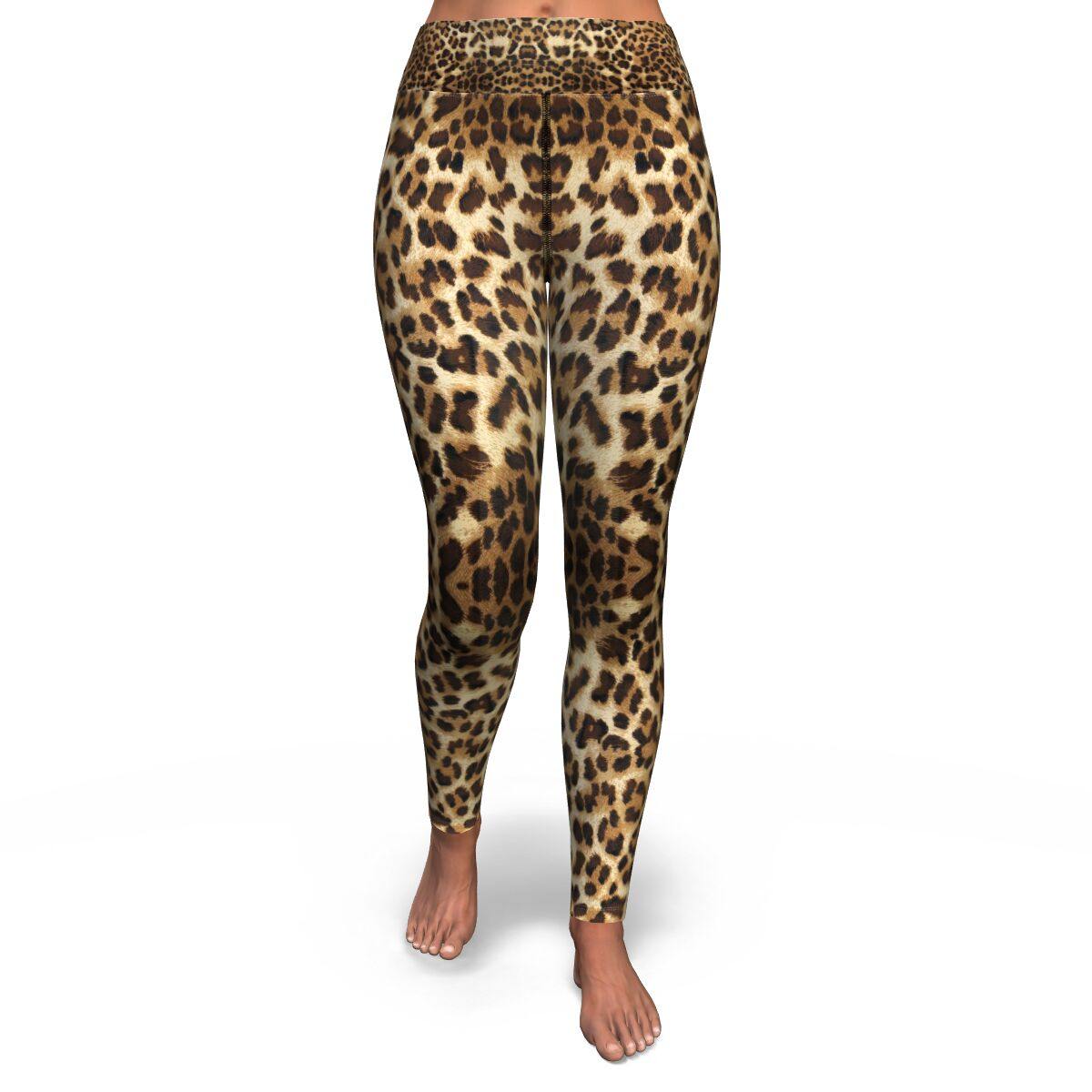 Leopard Print Premium Yoga Leggings - Manifestie