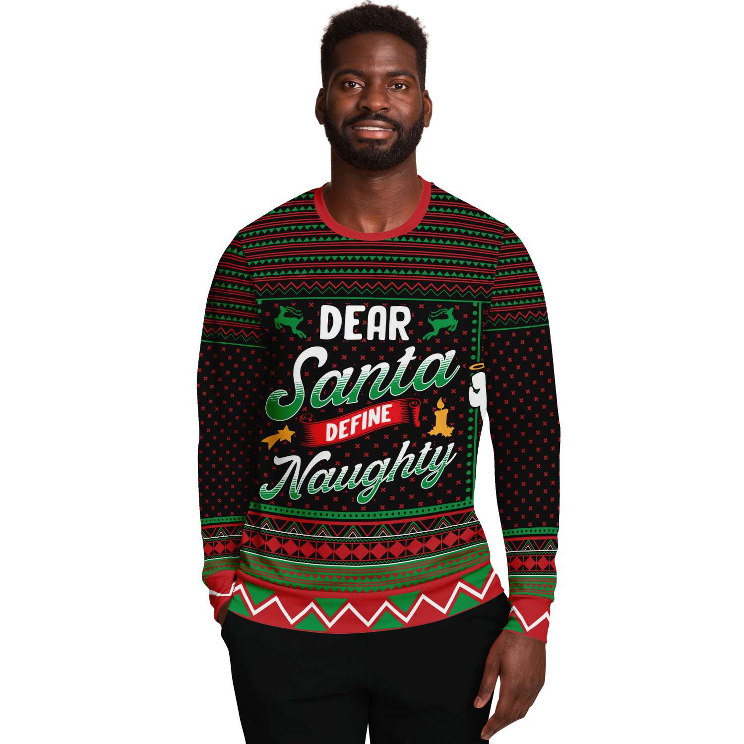 Define Naughty Sweatshirt | Unisex Ugly Christmas Sweater, Xmas Sweater, Holiday Sweater, Festive Sweater, Funny Sweater, Funny Party Shirt
