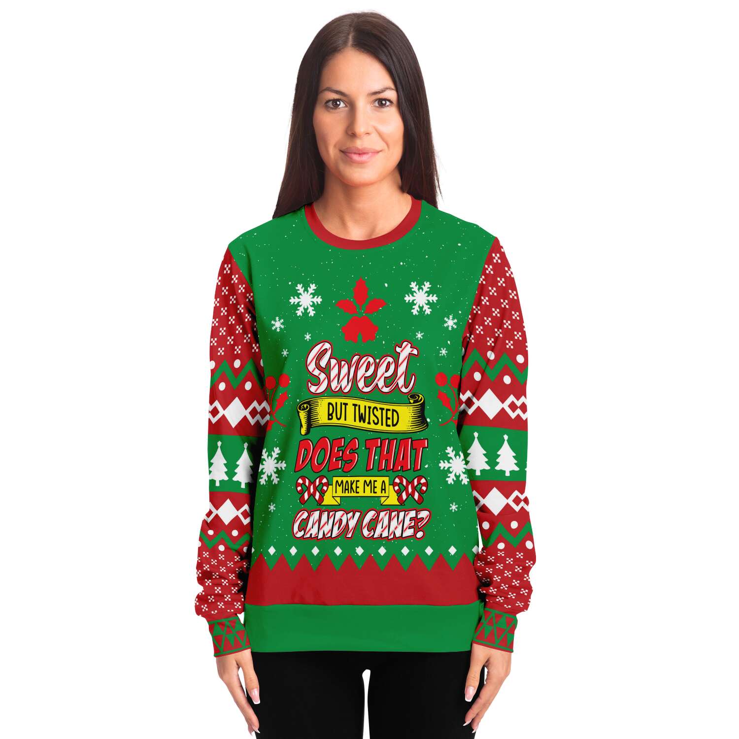 Sweet But Twisted Sweatshirt | Unisex Ugly Christmas Sweater, Xmas Sweater, Holiday Sweater, Festive Sweater, Funny Sweater, Funny Party Shirt