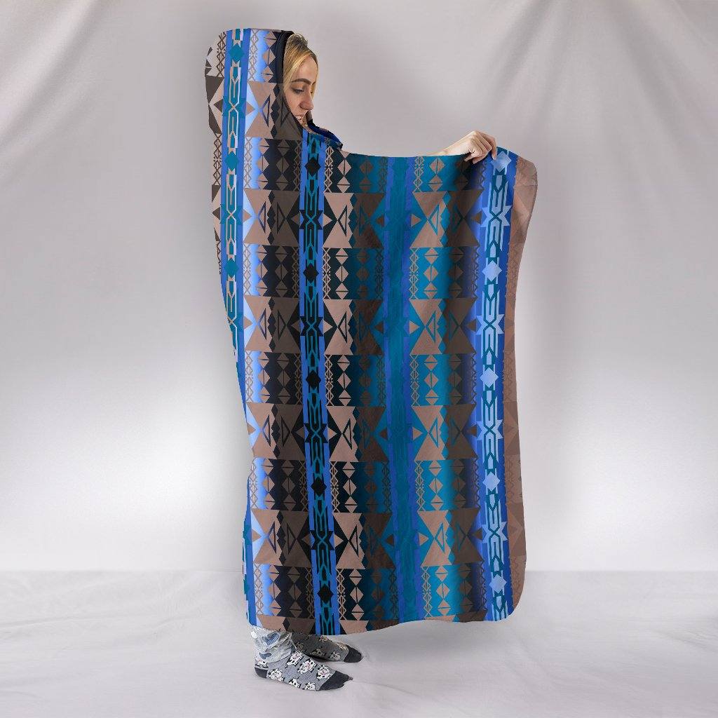 Blue Lodge Hooded Blanket | Plush, Premium Sherpa | Kids, Adult - Manifestie